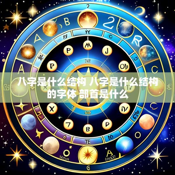 八字是什么结构 八字是什么结构的字体 部首是什么