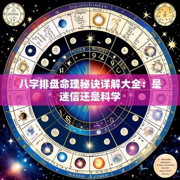 八字排盘命理秘诀详解大全：是迷信还是科学