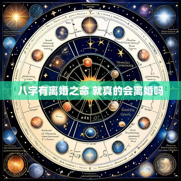 八字有离婚之命 就真的会离婚吗