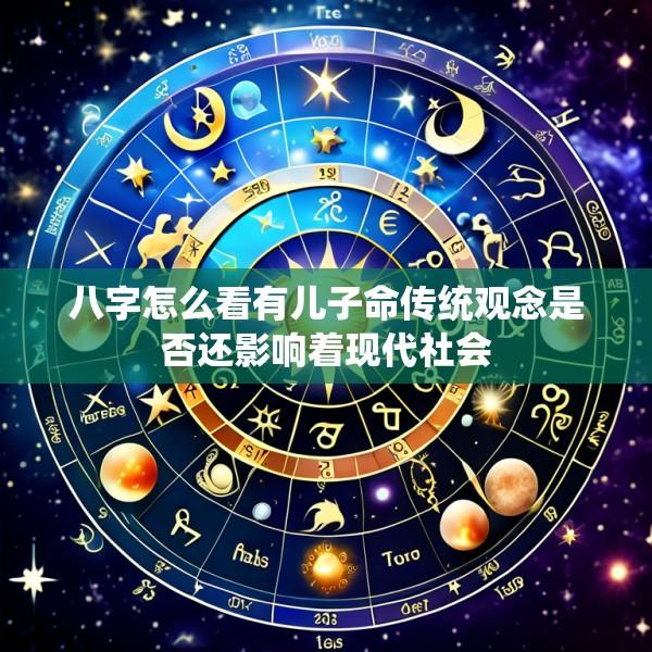 八字怎么看有儿子命传统观念是否还影响着现代社会