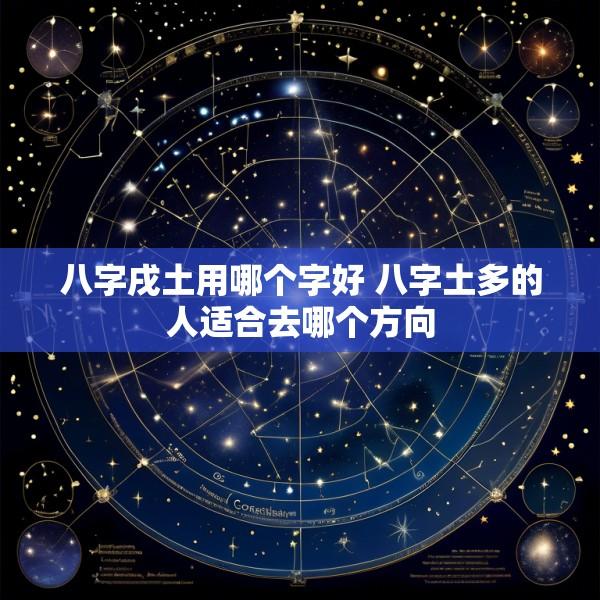 八字戌土用哪个字好 八字土多的人适合去哪个方向