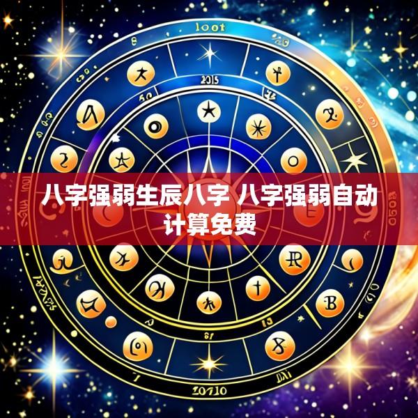 八字强弱生辰八字 八字强弱自动计算免费