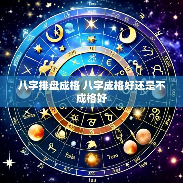 八字排盘成格 八字成格好还是不成格好