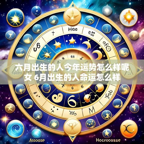 六月出生的人今年运势怎么样呢女 6月出生的人命运怎么样