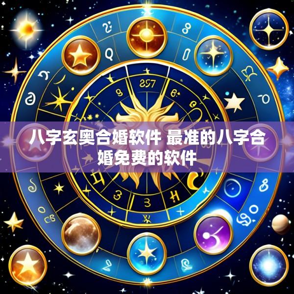 八字玄奥合婚软件 最准的八字合婚免费的软件