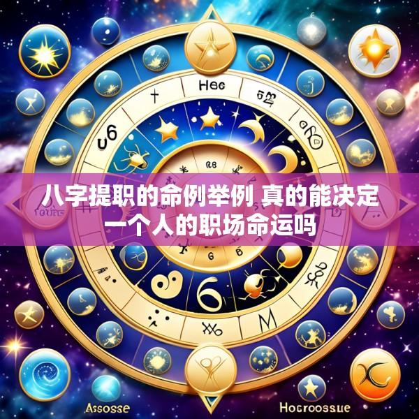 八字提职的命例举例 真的能决定一个人的职场命运吗