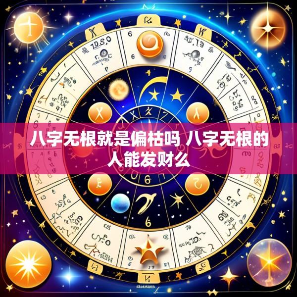 八字无根就是偏枯吗 八字无根的人能发财么