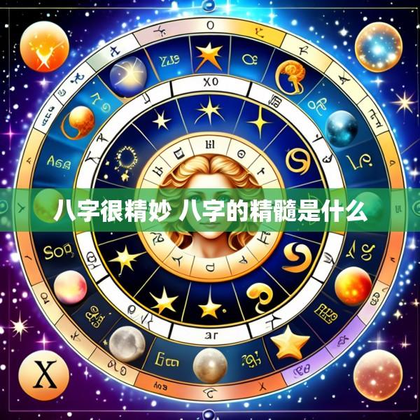 八字很精妙 八字的精髓是什么