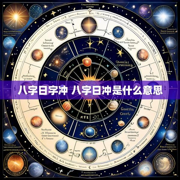 八字日字冲 八字日冲是什么意思