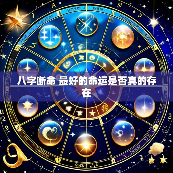 八字断命 最好的命运是否真的存在