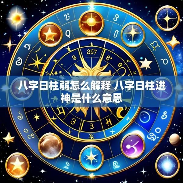 八字日柱弱怎么解释 八字日柱进神是什么意思