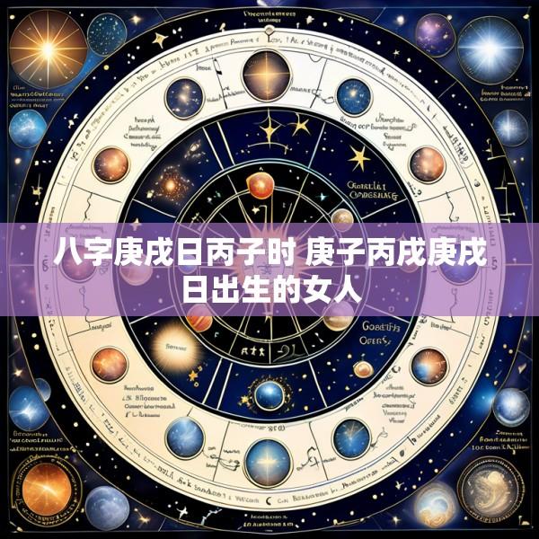八字庚戌日丙子时 庚子丙戌庚戌日出生的女人
