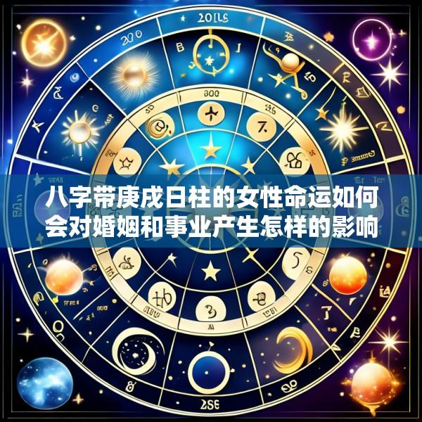 八字带庚戌日柱的女性命运如何会对婚姻和事业产生怎样的影响