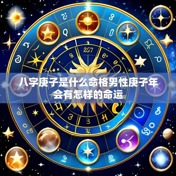 八字庚子是什么命格男性庚子年会有怎样的命运