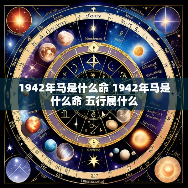 1942年马是什么命 1942年马是什么命 五行属什么