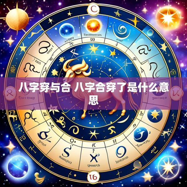 八字穿与合 八字合穿了是什么意思