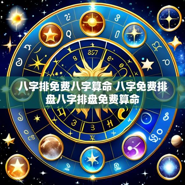 八字排免费八字算命 八字免费排盘八字排盘免费算命