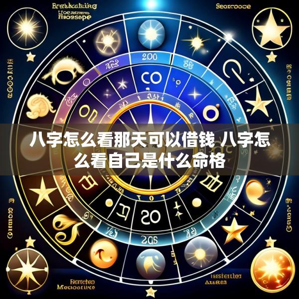 八字怎么看那天可以借钱 八字怎么看自己是什么命格