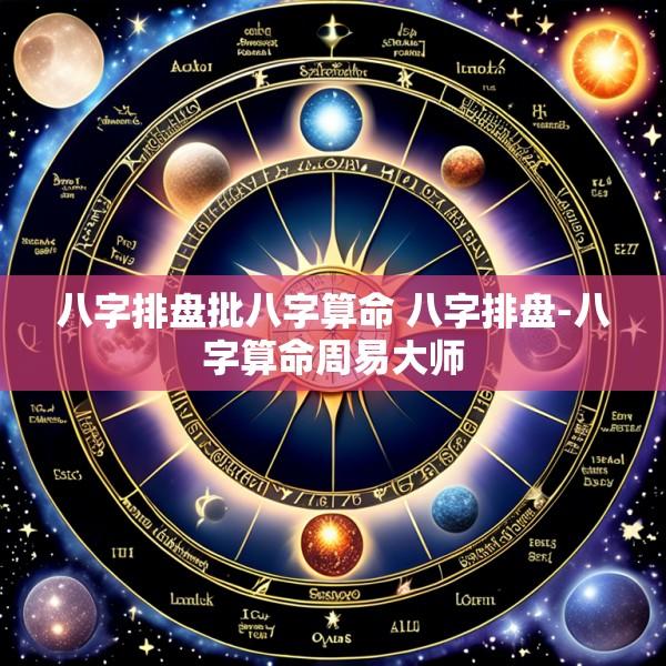 八字排盘批八字算命 八字排盘-八字算命周易大师