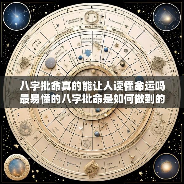 八字批命真的能让人读懂命运吗最易懂的八字批命是如何做到的