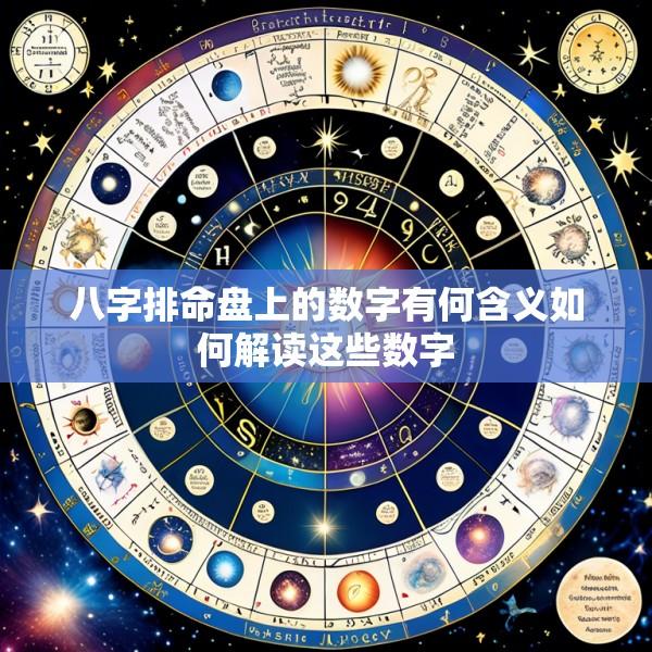 八字排命盘上的数字有何含义如何解读这些数字