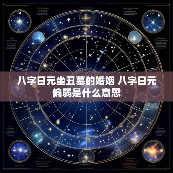 八字日元坐丑墓的婚姻 八字日元偏弱是什么意思