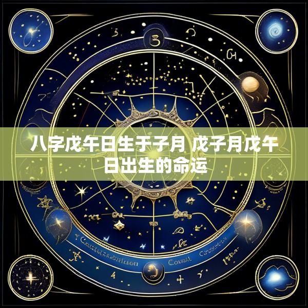 八字戊午日生于子月 戊子月戊午日出生的命运