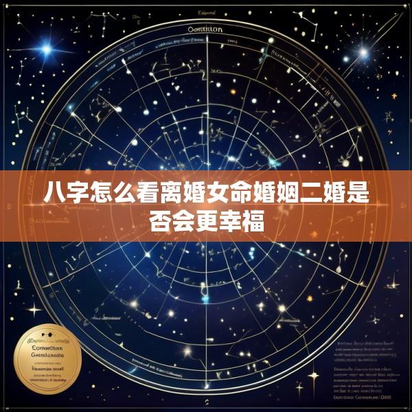 八字怎么看离婚女命婚姻二婚是否会更幸福