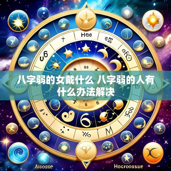 八字弱的女戴什么 八字弱的人有什么办法解决