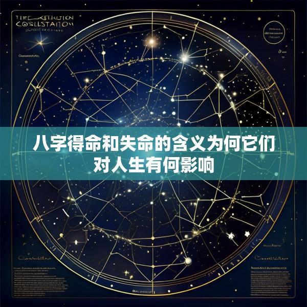 八字得命和失命的含义为何它们对人生有何影响