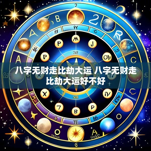 八字无财走比劫大运 八字无财走比劫大运好不好