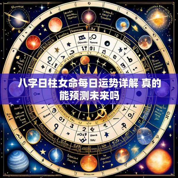 八字日柱女命每日运势详解 真的能预测未来吗
