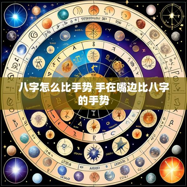 八字怎么比手势 手在嘴边比八字的手势