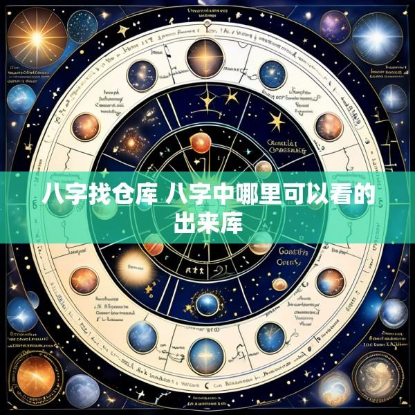 八字找仓库 八字中哪里可以看的出来库