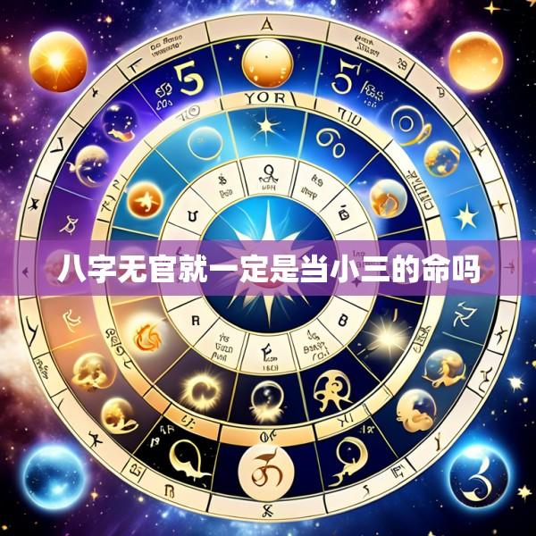 八字无官就一定是当小三的命吗