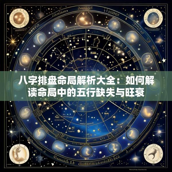 八字排盘命局解析大全：如何解读命局中的五行缺失与旺衰