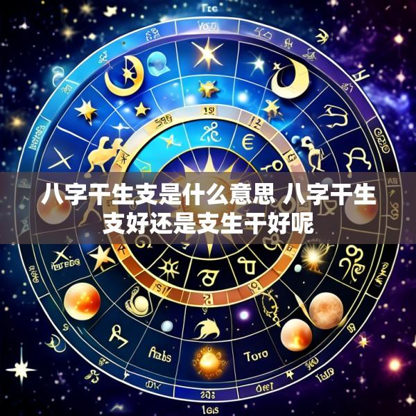 八字干生支是什么意思 八字干生支好还是支生干好呢