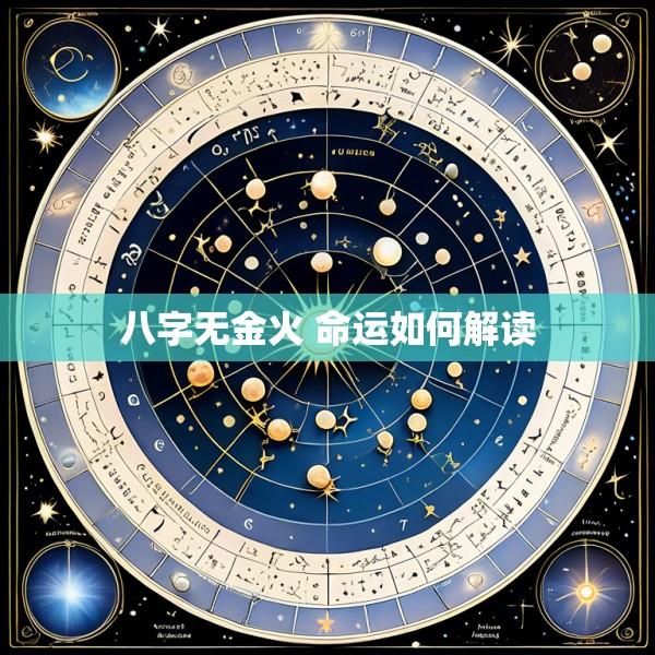 八字无金火 命运如何解读