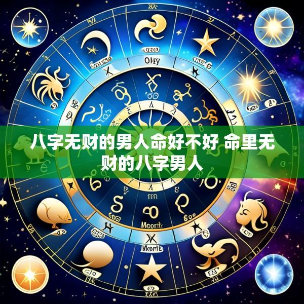 八字无财的男人命好不好 命里无财的八字男人