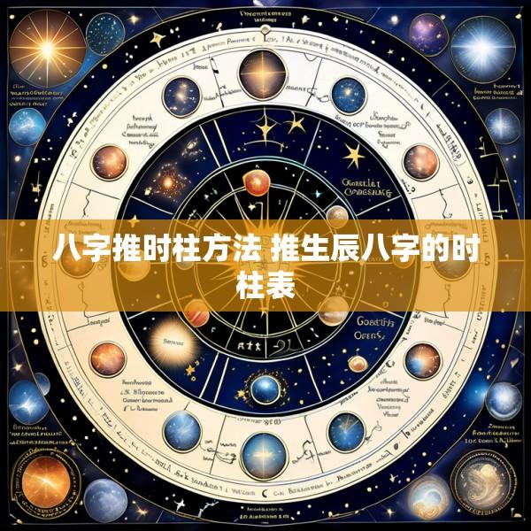 八字推时柱方法 推生辰八字的时柱表