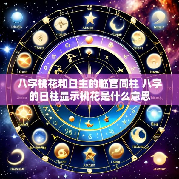八字桃花和日主的临官同柱 八字的日柱显示桃花是什么意思