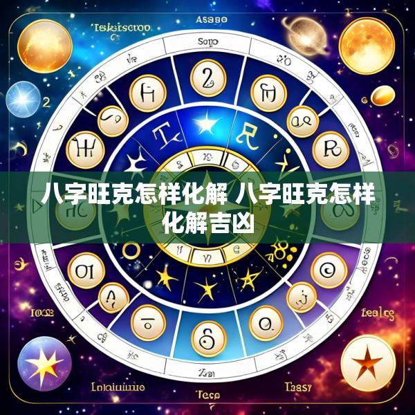 八字旺克怎样化解 八字旺克怎样化解吉凶