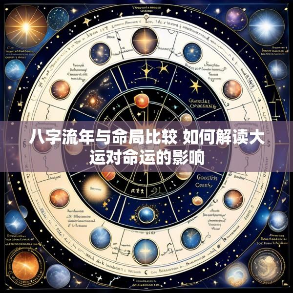 八字流年与命局比较 如何解读大运对命运的影响