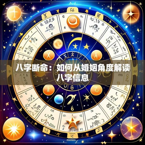 八字断命：如何从婚姻角度解读八字信息
