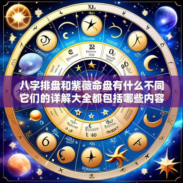 八字排盘和紫薇命盘有什么不同它们的详解大全都包括哪些内容