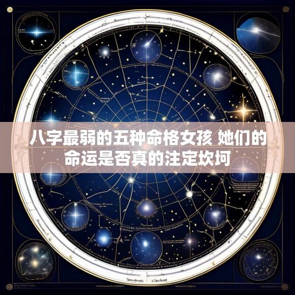 八字最弱的五种命格女孩 她们的命运是否真的注定坎坷