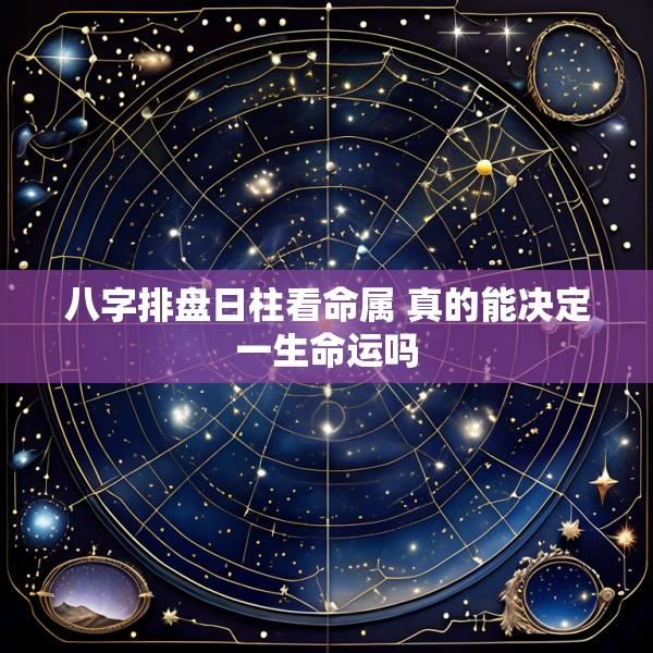 八字排盘日柱看命属 真的能决定一生命运吗