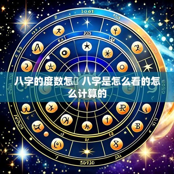 八字的度数怎祘 八字是怎么看的怎么计算的