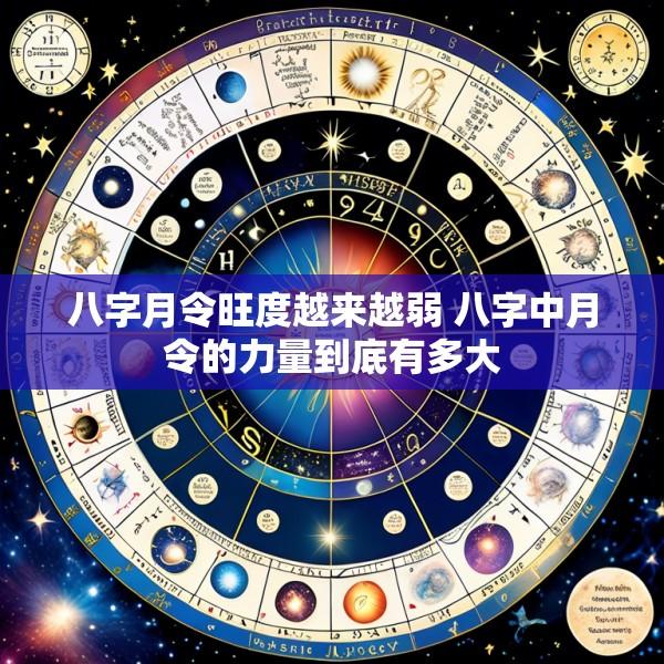 八字月令旺度越来越弱 八字中月令的力量到底有多大
