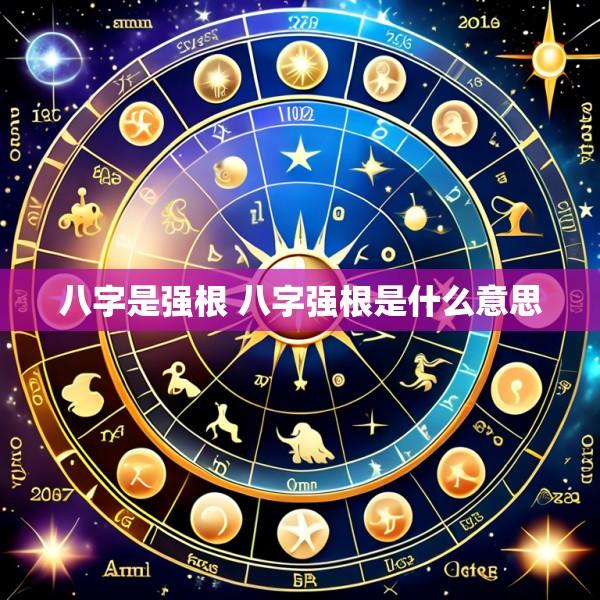 八字是强根 八字强根是什么意思